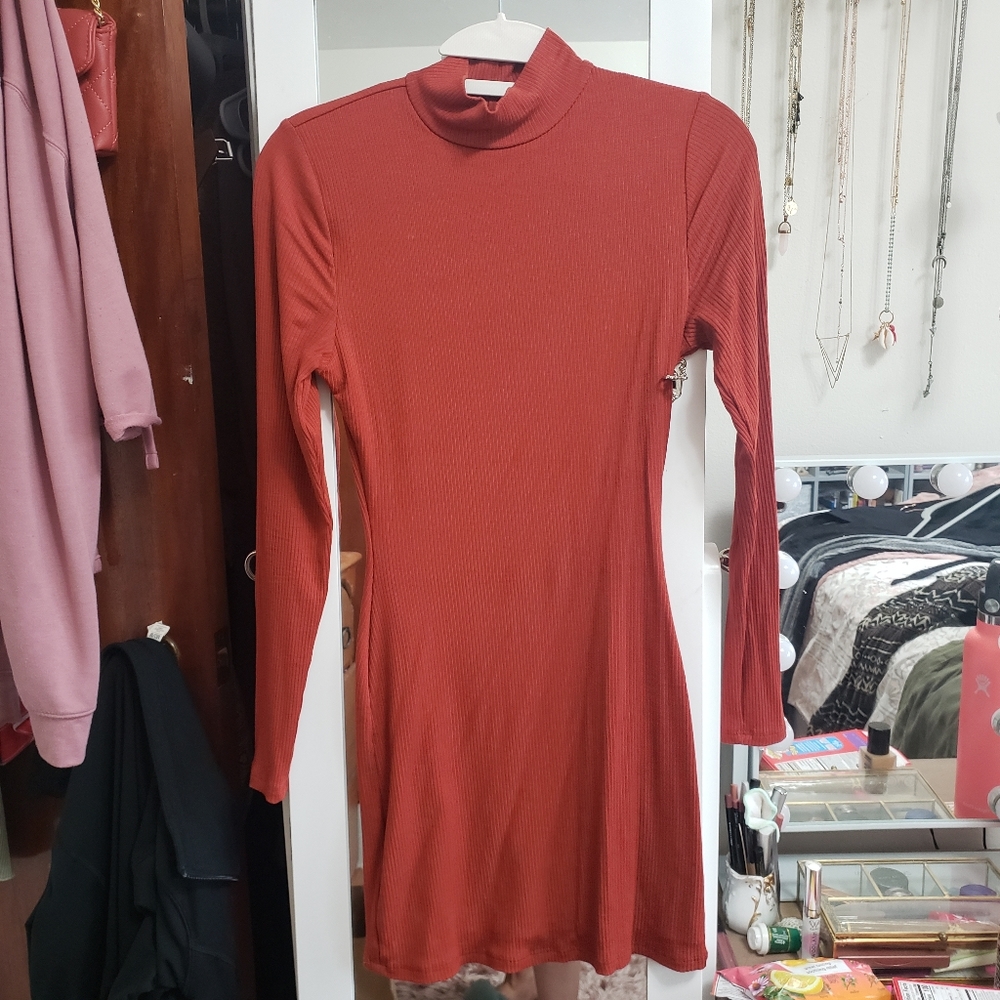 Ribbed Knit Mini Dress - Picture 6 of 10